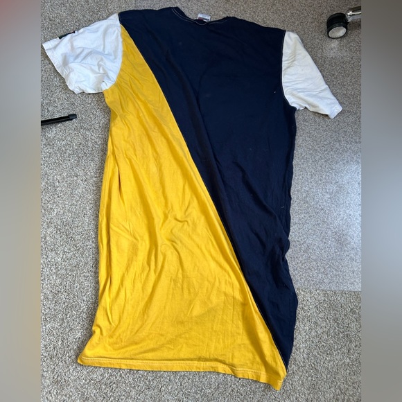 Tommy Hilfiger tee shirt dress vintage retro color-block patch XL Off Deck - Picture 2 of 7